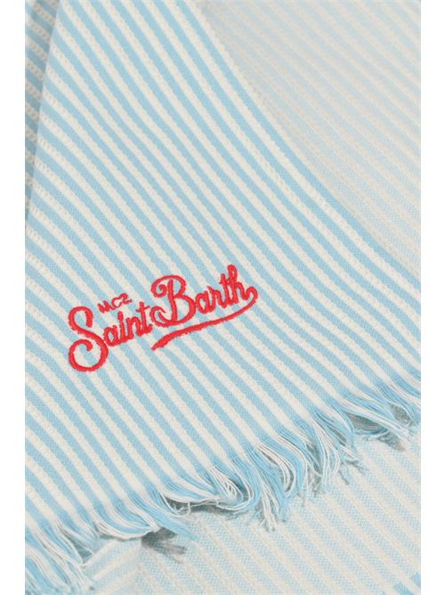 Telo mare Foutas Seersucker in cotone con logo Mc2 Saint Barth | FOUT01401427L